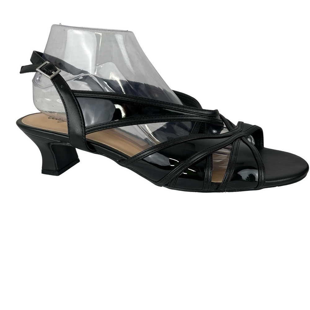 Easy Spirit Black Strappy Heels for Formal Events
